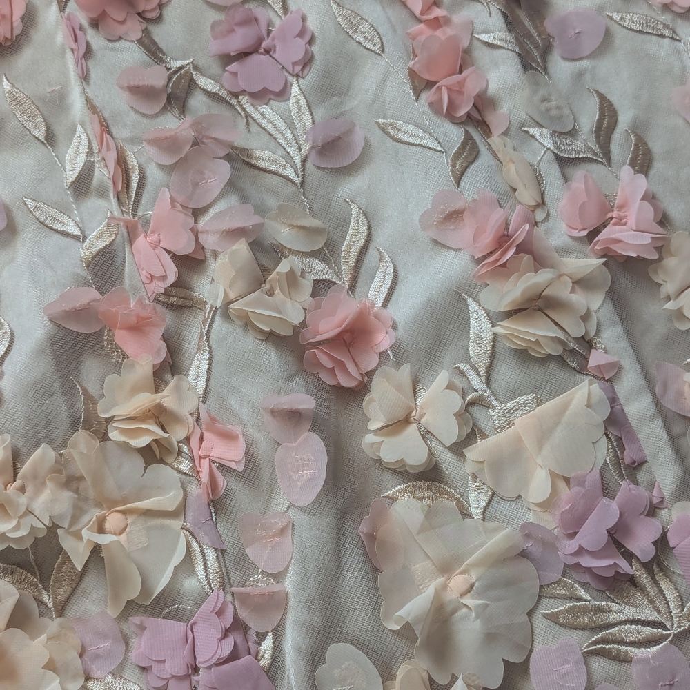 NWOT Show Me Your Mumu Stephanie Dress in Champagne 3D Floral - Picture 7 of 14